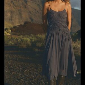 NWT ZARA ASYMMETRICAL DRESS WITH RUCHING